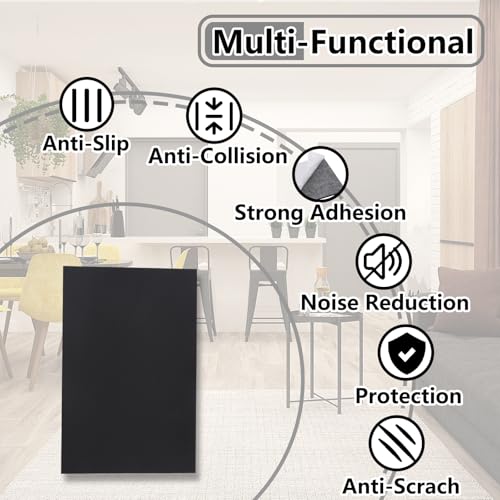 132 Pcs Non Slip Self-Adhesive Silicone Cuttable Furniture Pads V433310