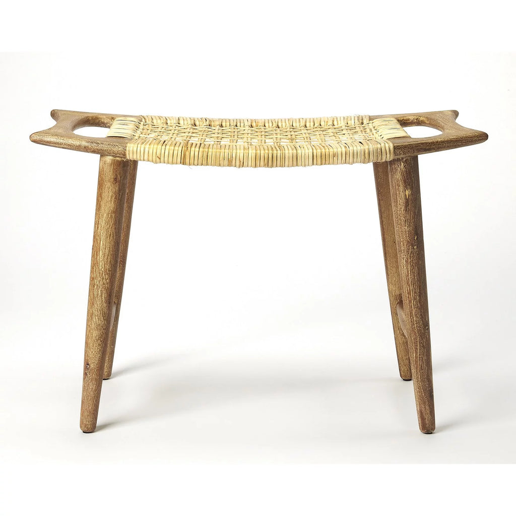 Black and Natural Foot Stool Y141298