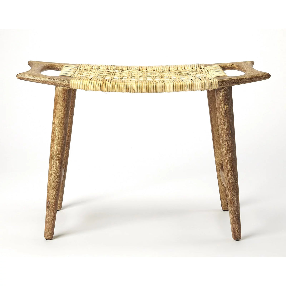 Black and Natural Foot Stool Y141298