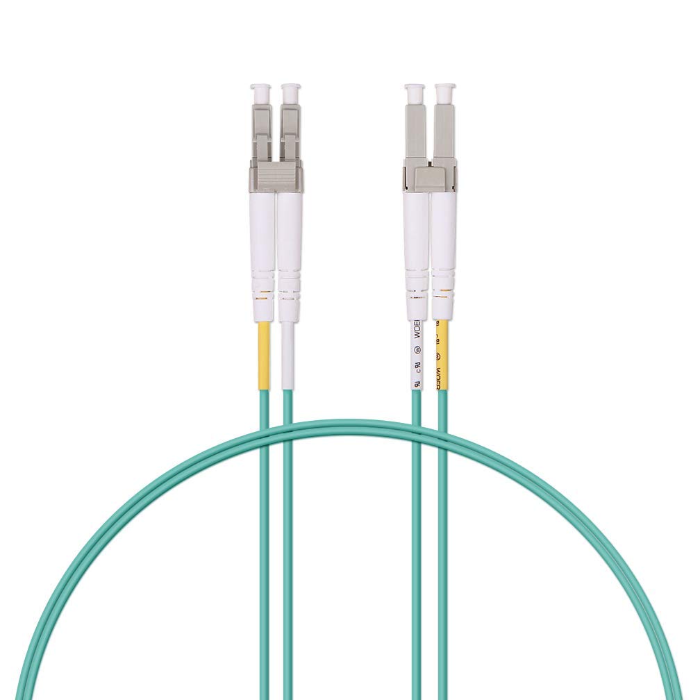 LC to LC OM3 Duplex 50/125 LSZH Fiber Optic Cord, 3-Meter 10-Pack S23136