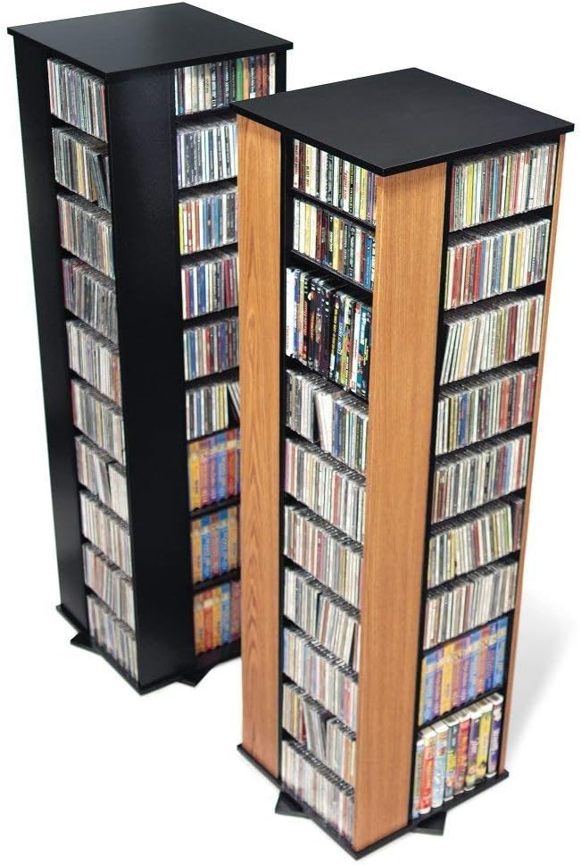 Black Spinning Tower Storage Cabinet K35665