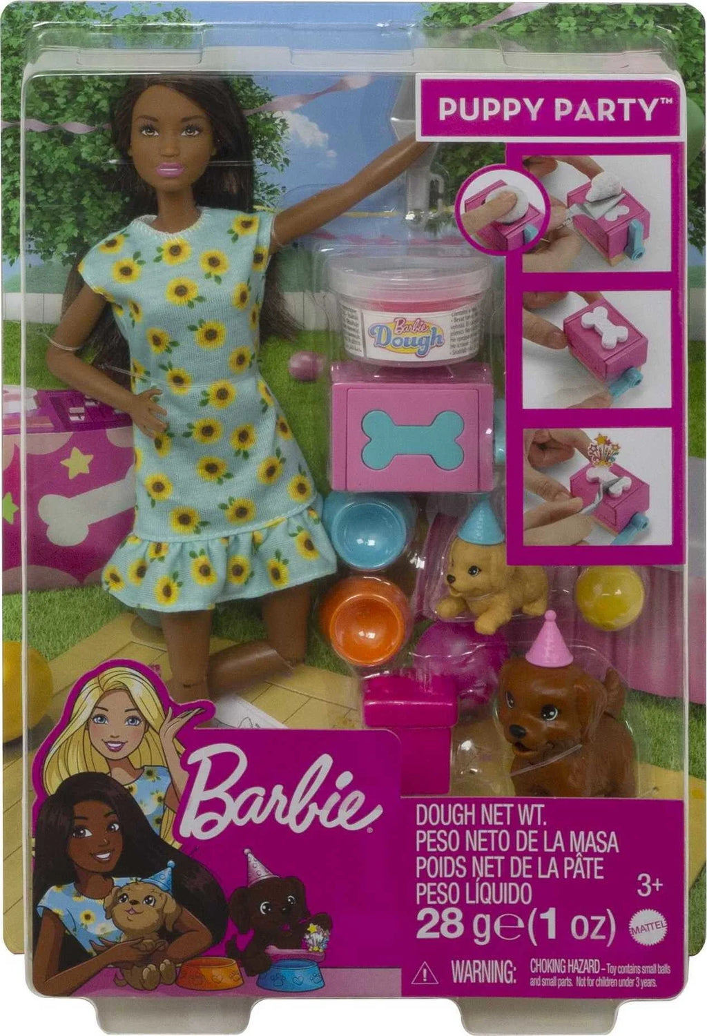 Brunette Doll & Playset with 2 Puppies, Cake Molds, Dough & Accessories I280879