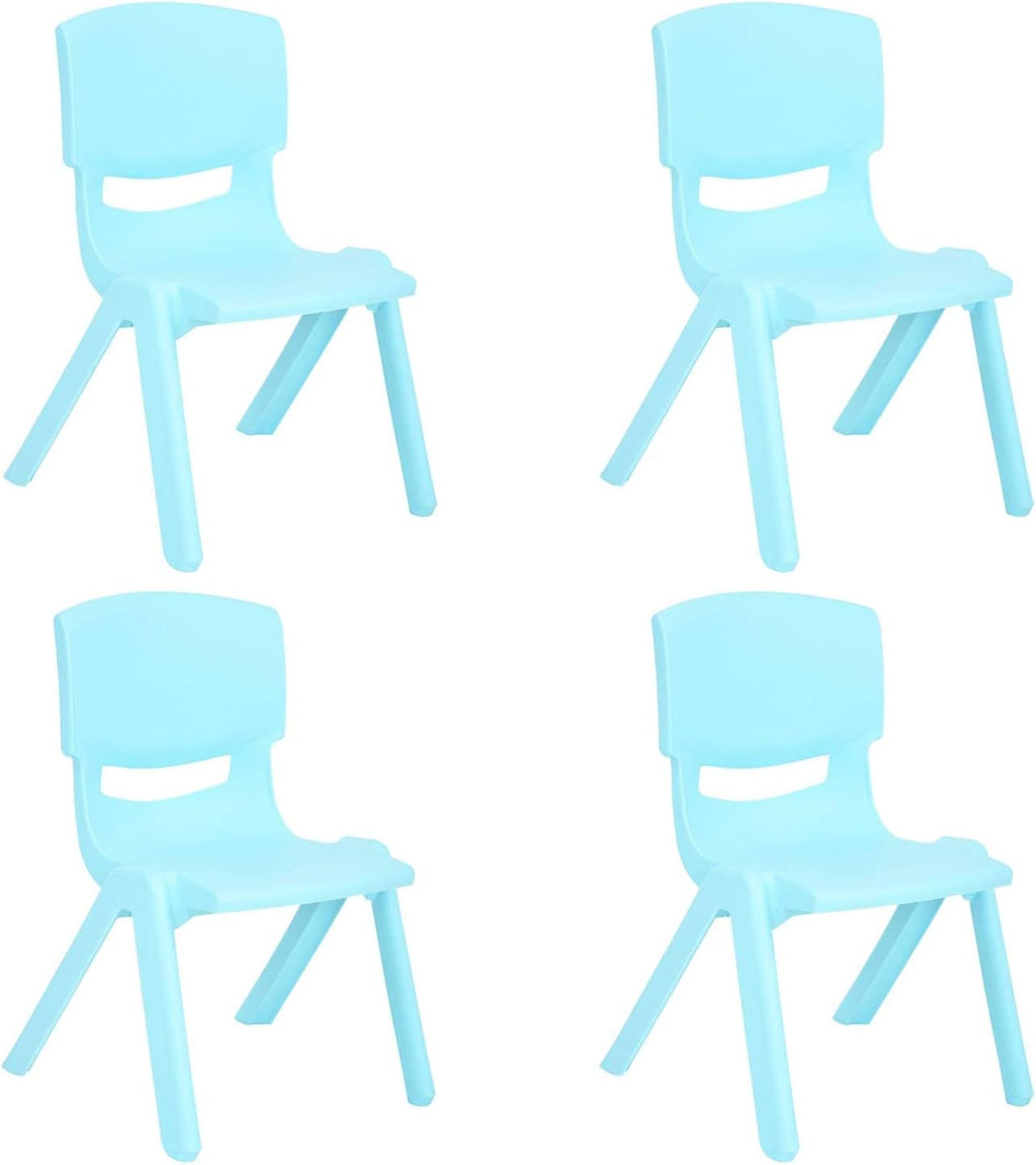 Stackable Plastic Kids Learning Chairs, Yellow, 2 Pack X5301