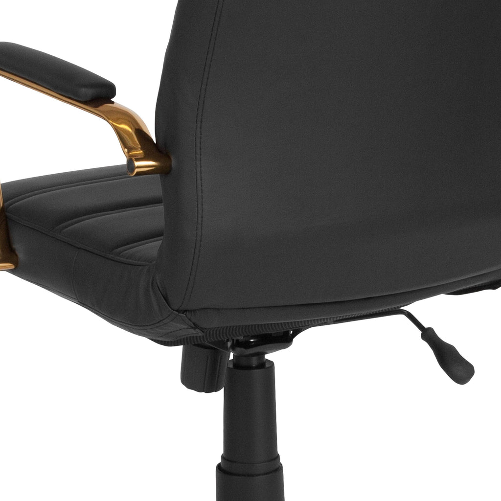 High Back Bonded Leather Executive Swivel Chair U504757