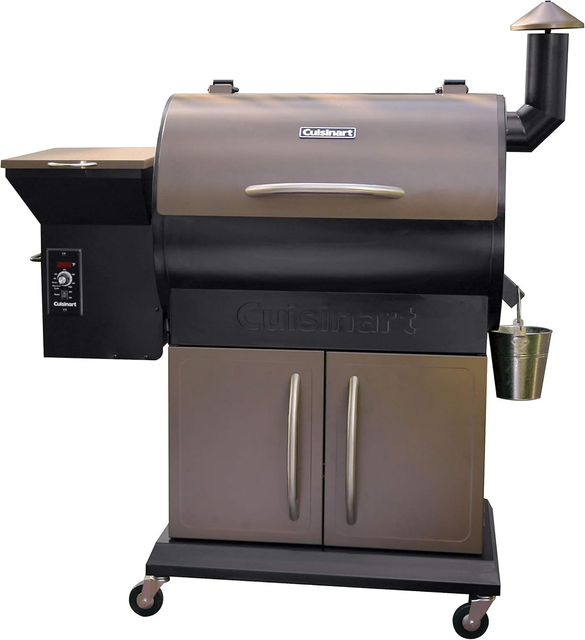 Vertical Propane Smoker with Temperature & Smoke Control, Four Removable Shelves, 36, Black B559628