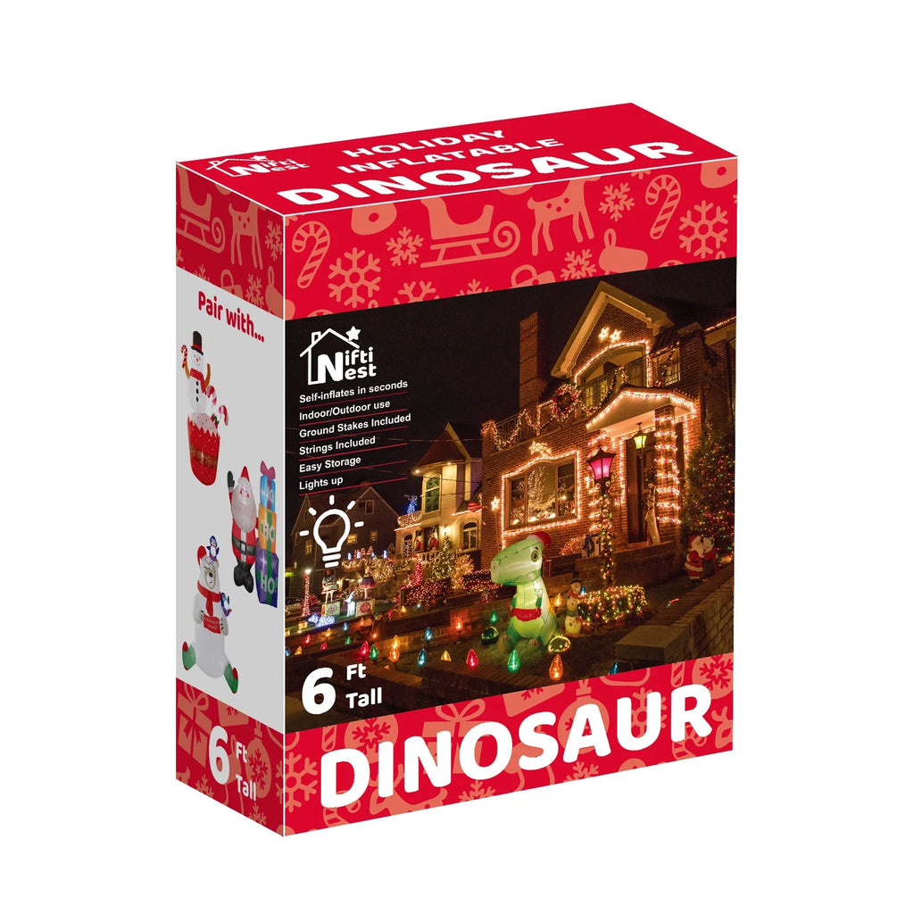 Outdoor Dinosaur Christmas Yard Inflatable G232