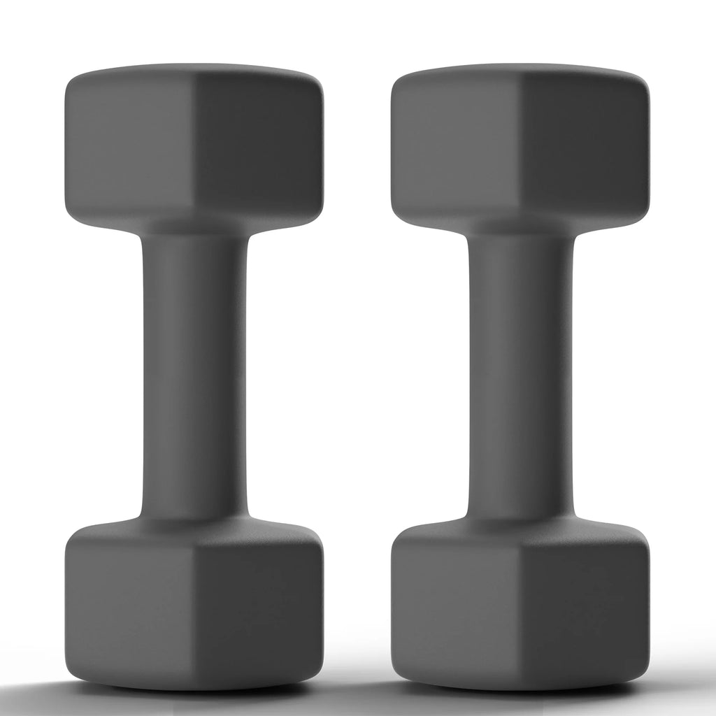 Set of 2 25LB Black Hex Dumbbells N8158