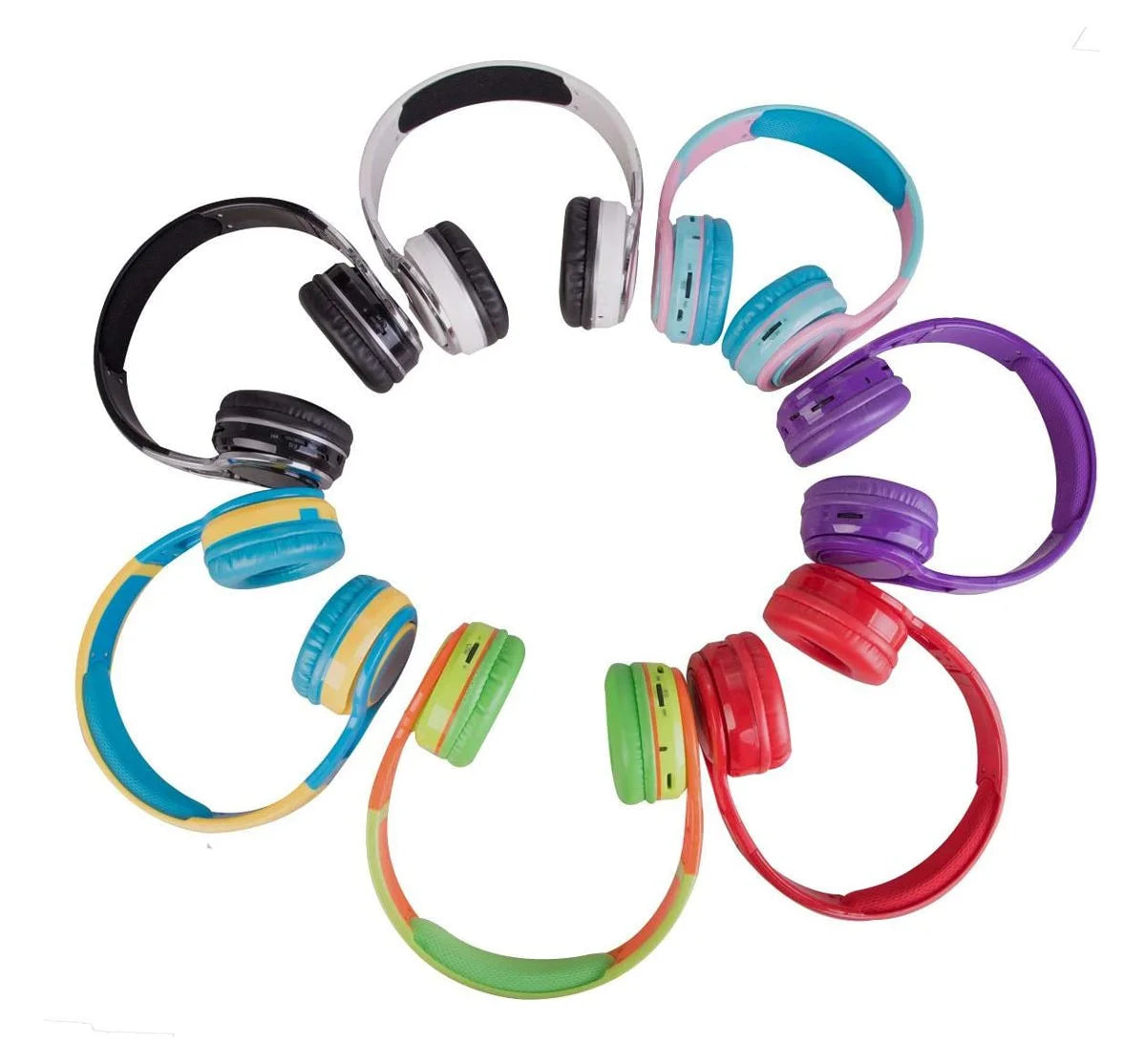 Kid Safe 85dB On Ear Foldable Wireless Bluetooth Headphone S214