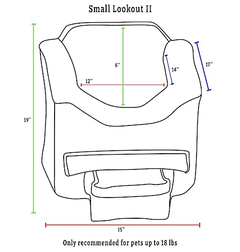 Small Black Diamond Dog Car Seat S6775