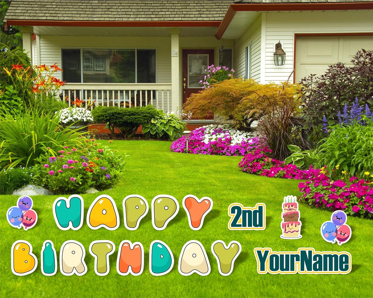 Happy Birthday Lawn Signs 13 Inch 18 Inch M912887
