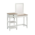 Soft White Bedroom Vanity with Mirror O19337