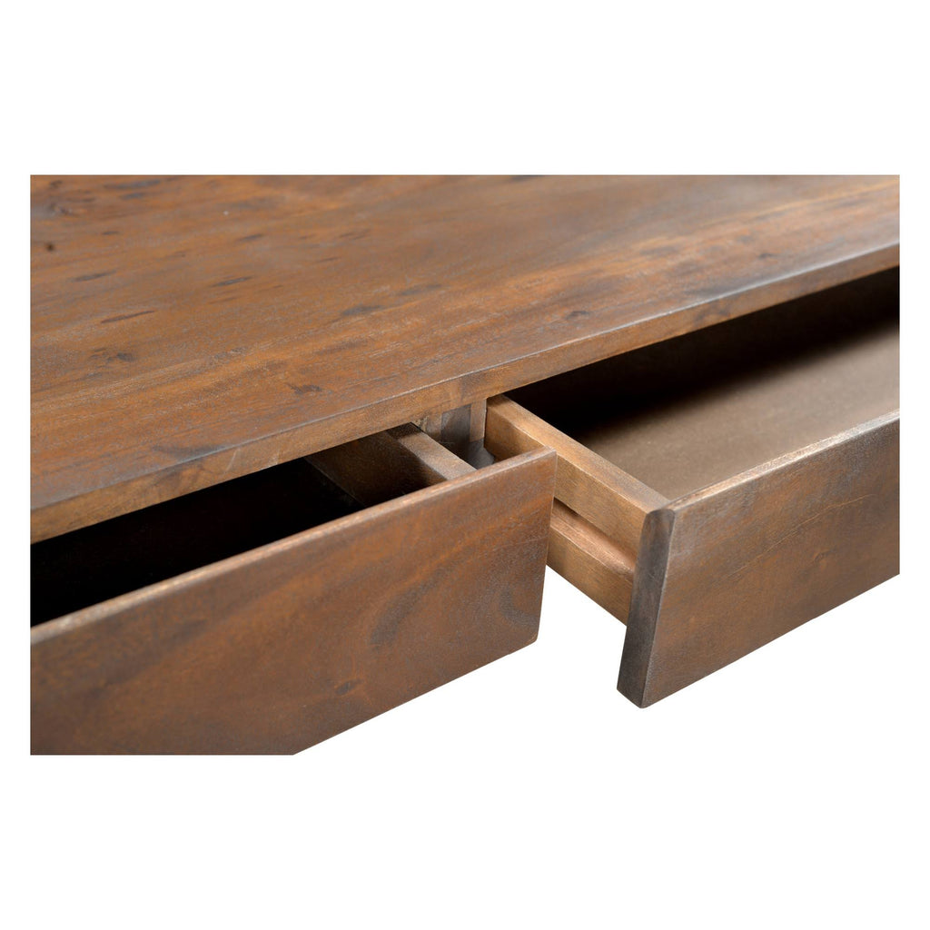 Light Brown Two Drawer Writing Desk Y183737