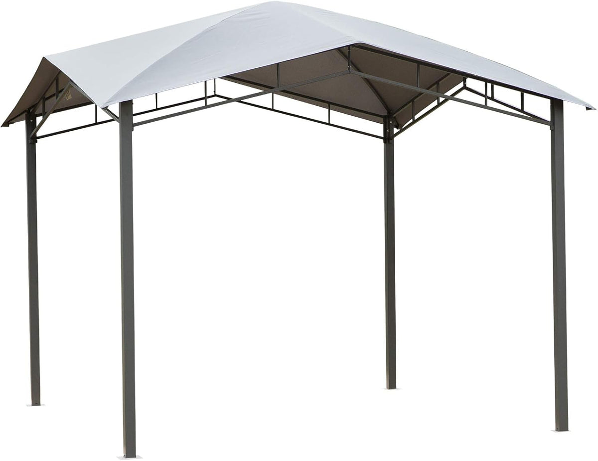 10' x 10' Grey Steel Frame Patio Gazebo V762308
