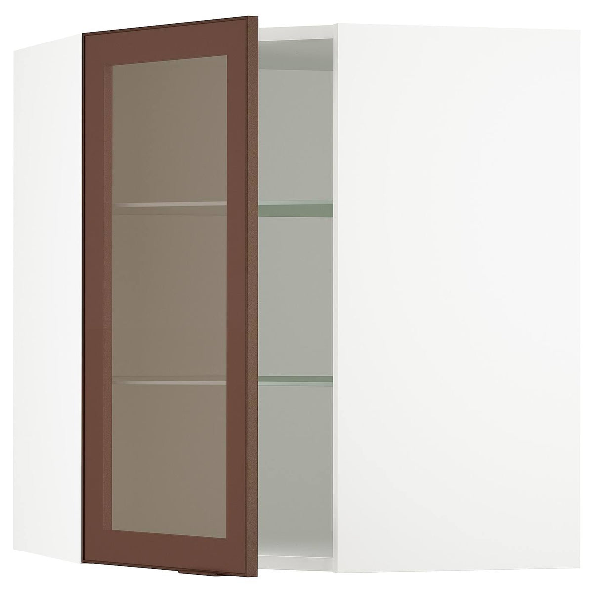 Corner Wall Cabinet with Glass Door F186