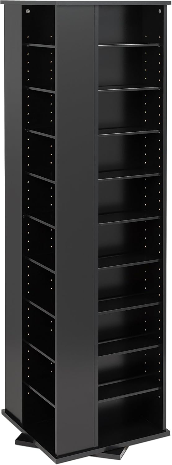 Black Spinning Tower Storage Cabinet K35665