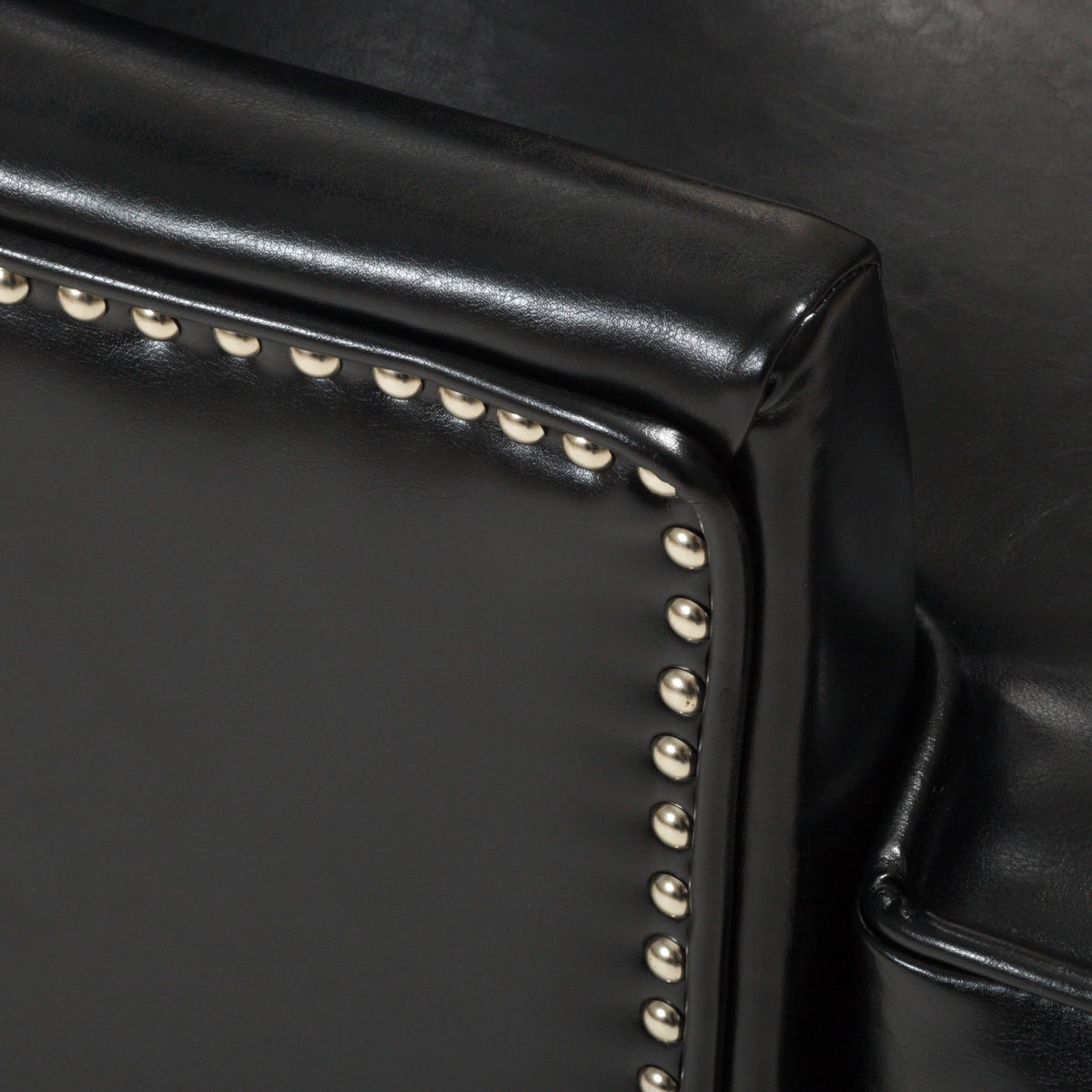 Black High Back Wing Chair O18996