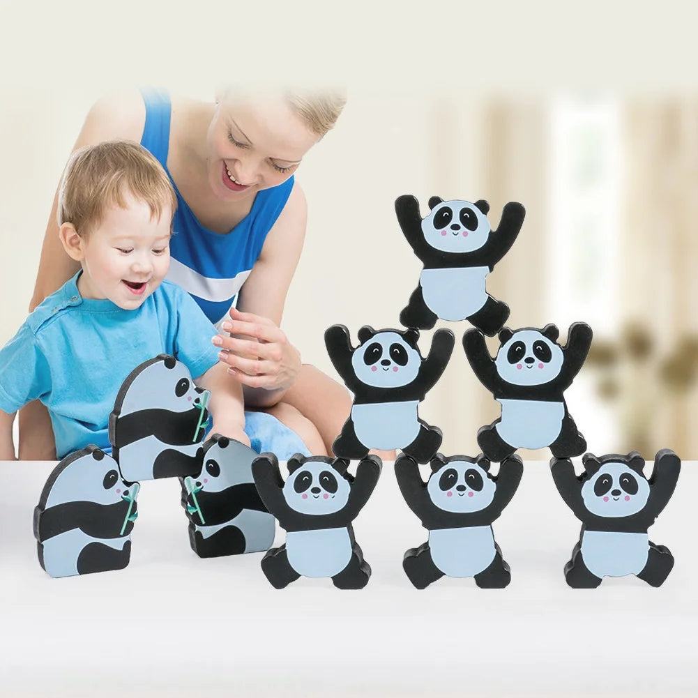 12Pcs Wooden Building Blocks Stacking Toy U65890