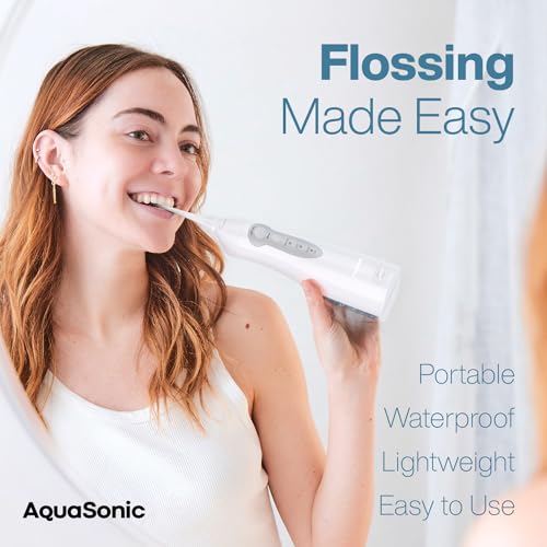 Cordless Rechargeable Waterproof Water Flosser with 5 Jet Tips F965732