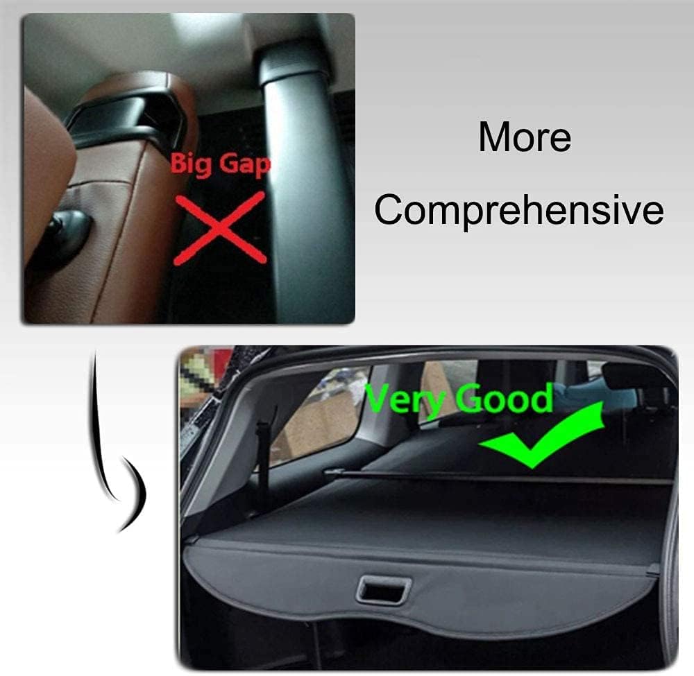 Black Retractable Cargo Cover Pack of 2 I884199