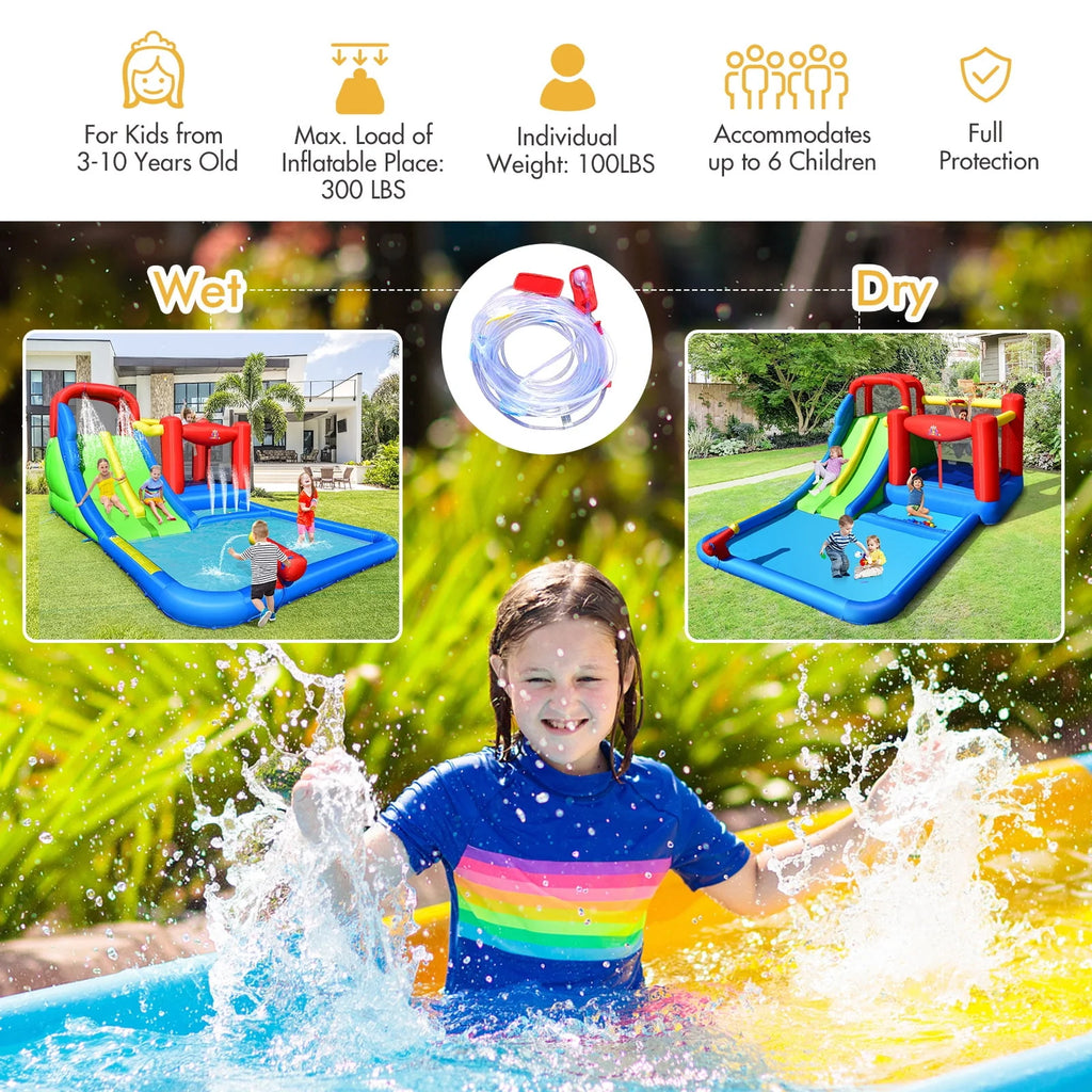 Inflatable Water Slide Kids Bounce Castle with Blower L870