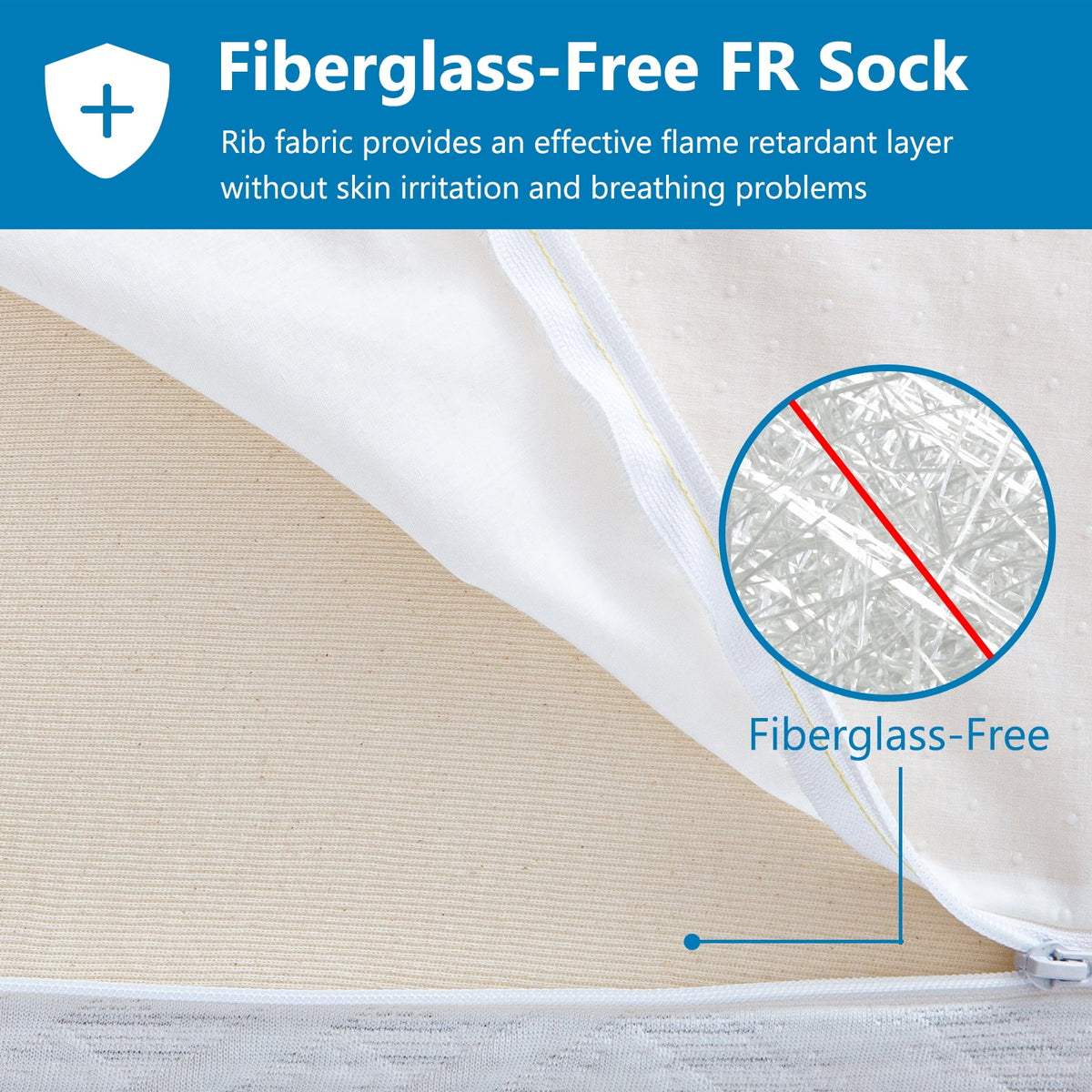 6 Memory Foam Mattress with Graphene Fabric Cover T2235