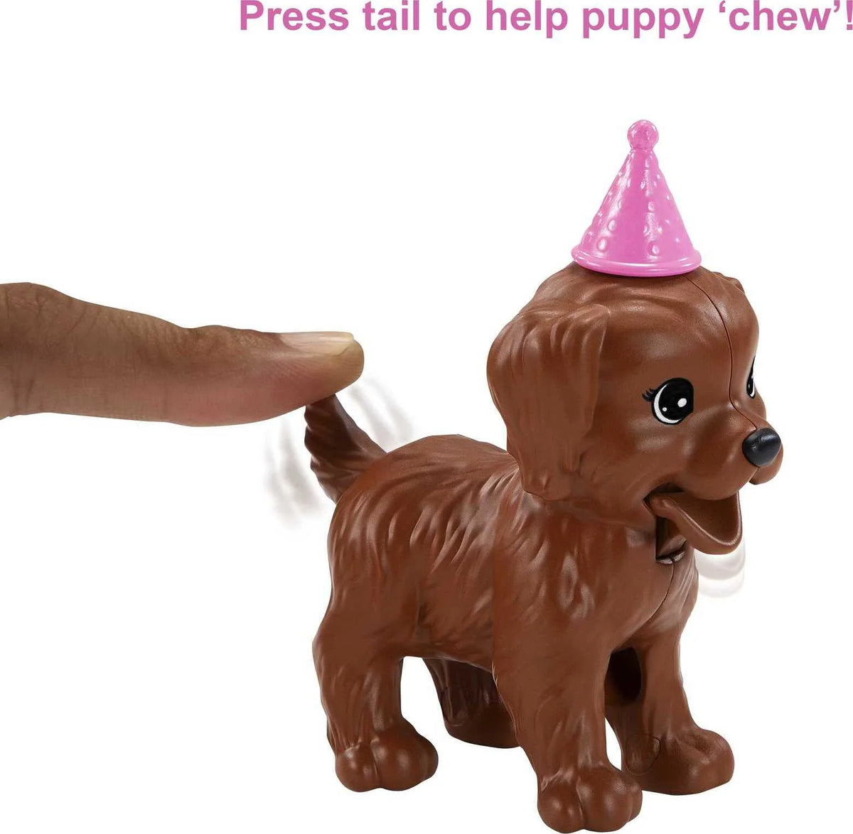 Brunette Doll & Playset with 2 Puppies, Cake Molds, Dough & Accessories I280879