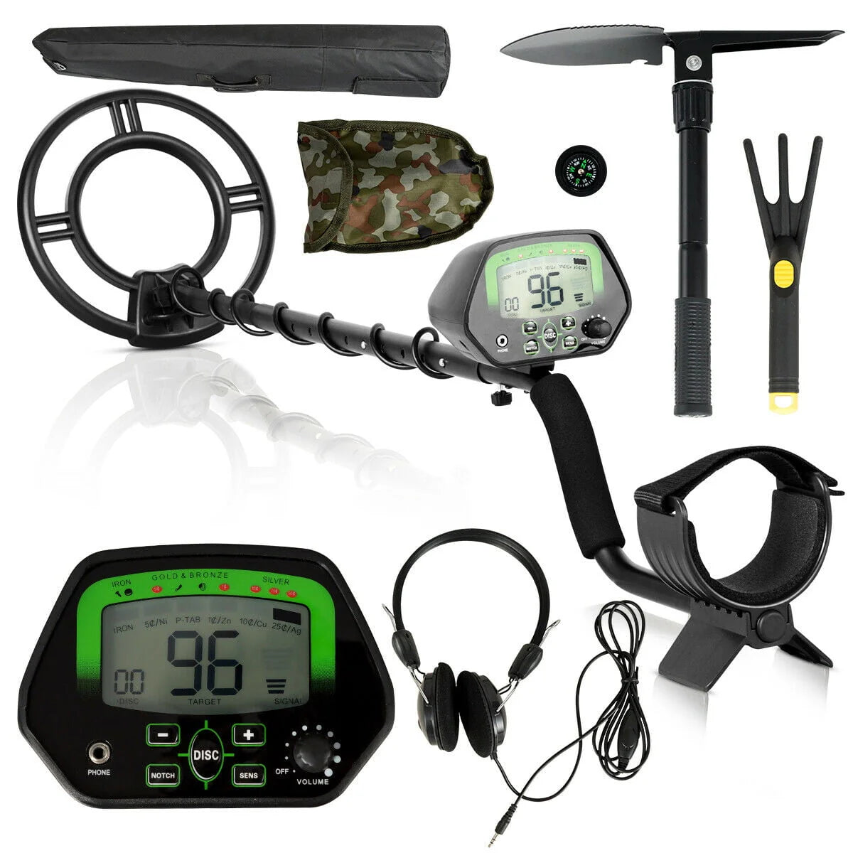 Metal Detector Kit with Waterproof Search Coil R6116