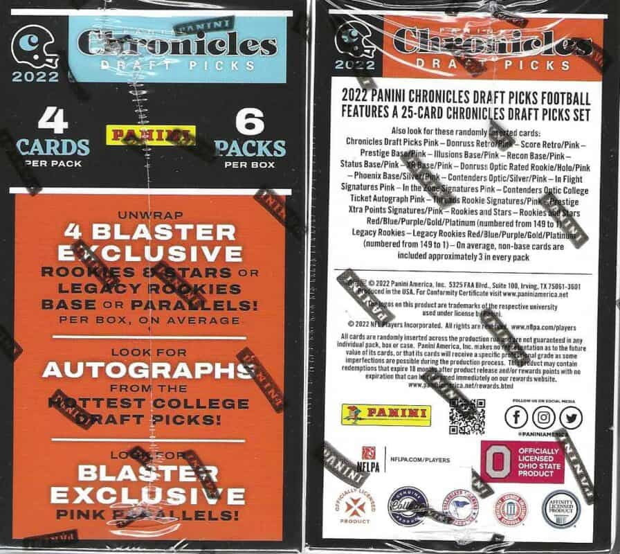Football Trading Cards Blaster Box W6853