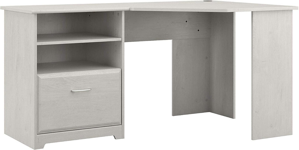 Linen White Oak Corner Desk O7753