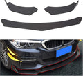 Black Universal Front Bumper Lip Chin Spoiler ABS Pack of 2 P975088