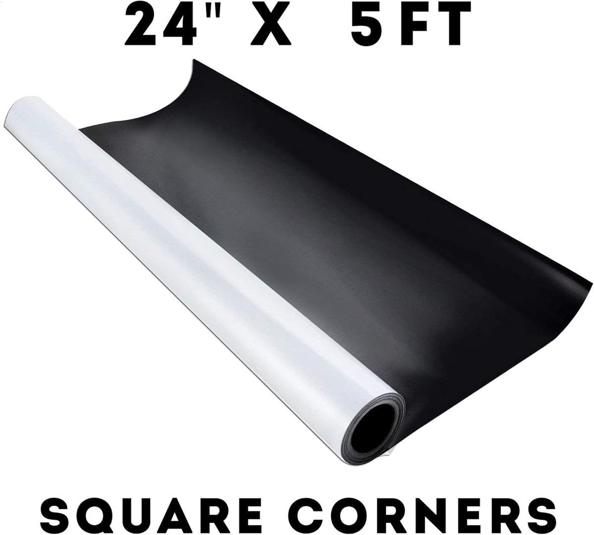 Blank Magnet Sheets 24-inches Wide, .30mil Flexible, Printable, White Vinyl Surface, 5 Ft. Roll, Pack of 2 N756204