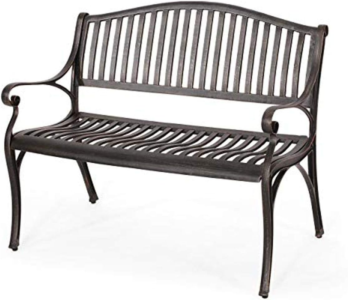 Bronze Cast Aluminum Bench V37232