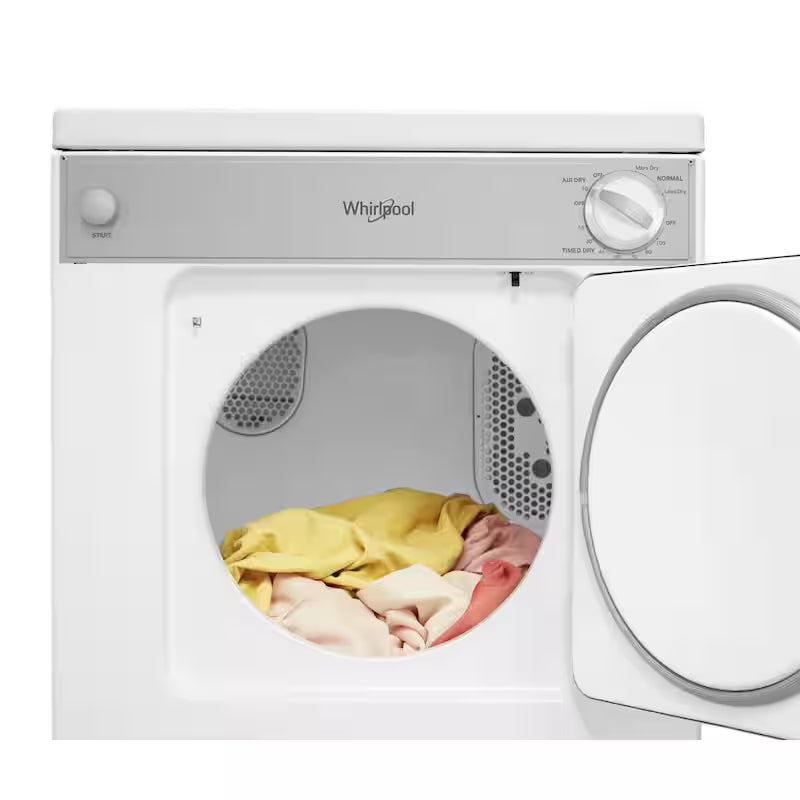 White Compact Electric Vented Dryer K4814