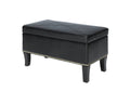 Black Storage Ottoman P4615