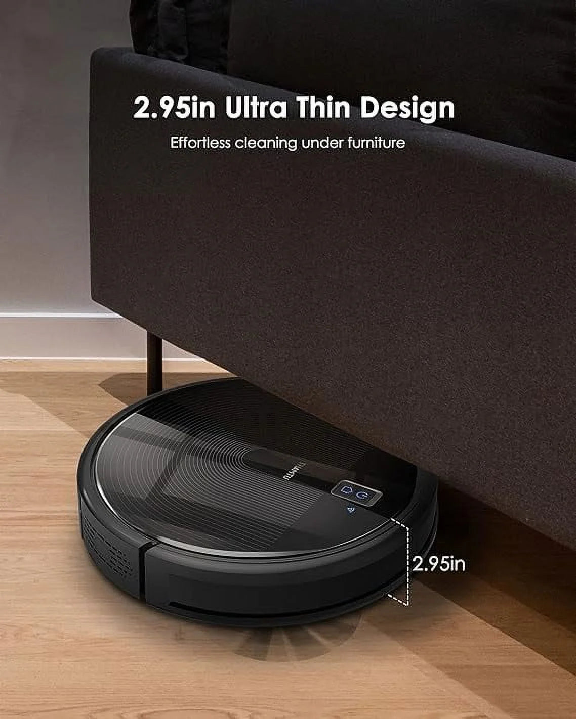 Black Robot Vacuum Cleaner 2700Pa E46385