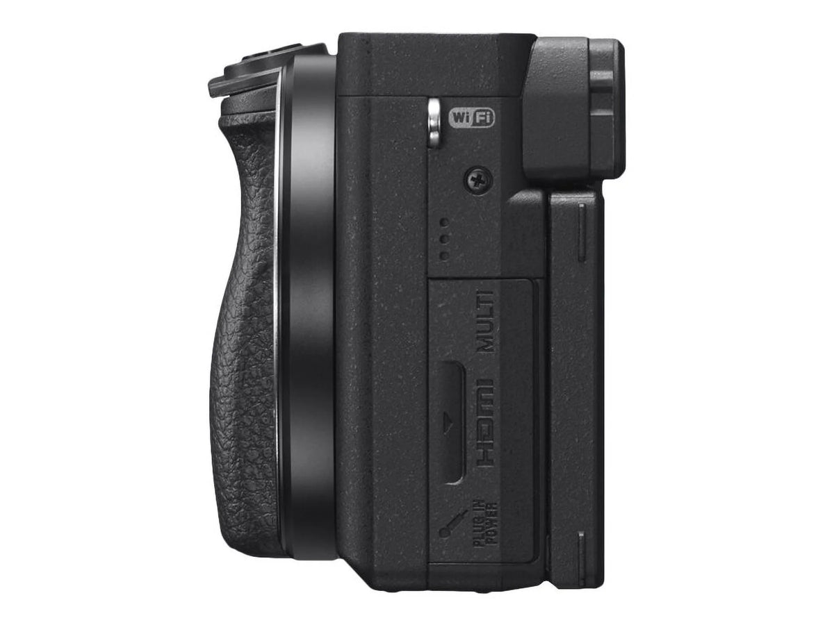 Black Mirrorless Digital Camera 24.2 MP APS-C 4K with 18-135mm Lens U8986