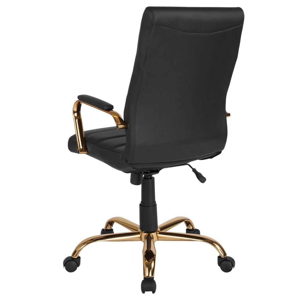 High Back Bonded Leather Executive Swivel Chair U504757