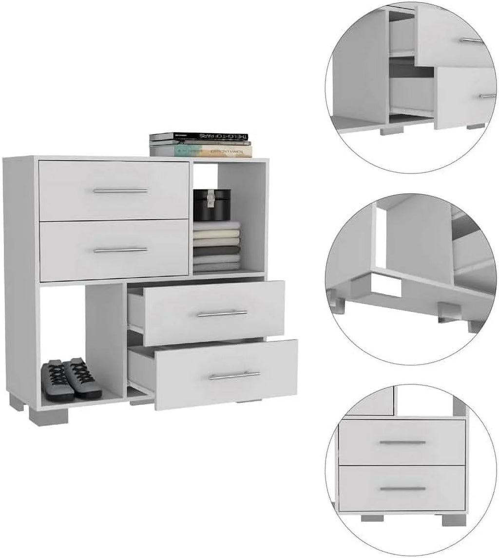 White Engineered Wood Dresser L28678