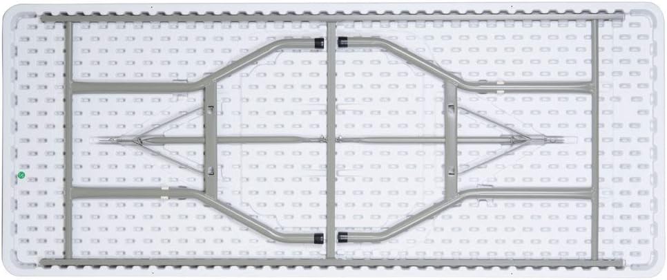 White 6 Ft Heavy Duty Folding Plastic Dining Table R932