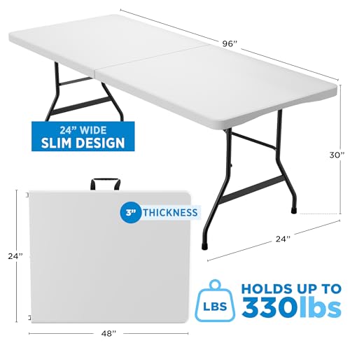White Plastic Folding Table P521