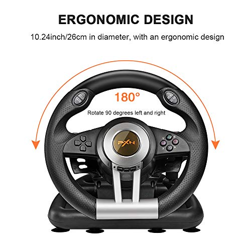 Orange Racing Wheel with Pedals C3528