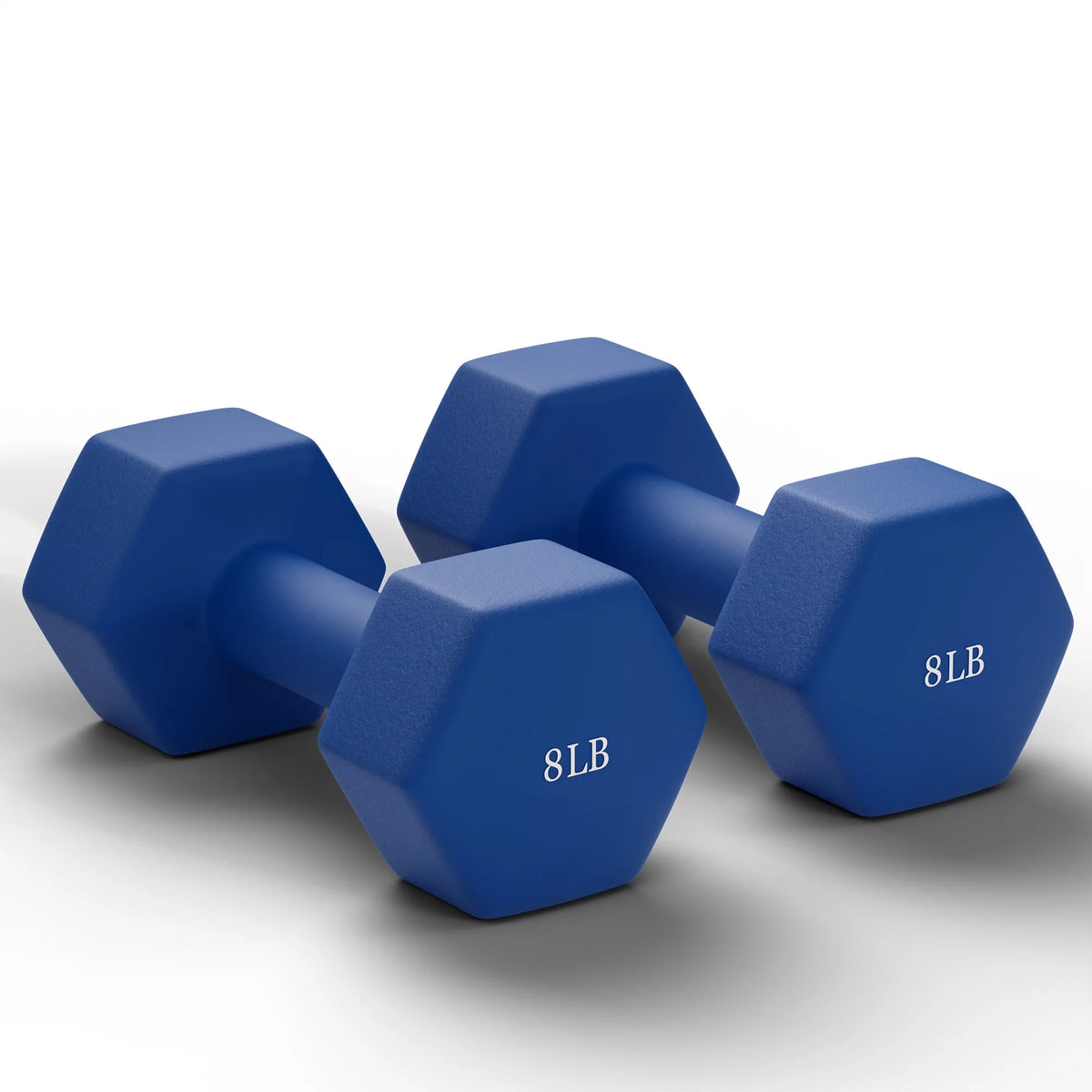 Set of 2 25LB Black Hex Dumbbells N8158