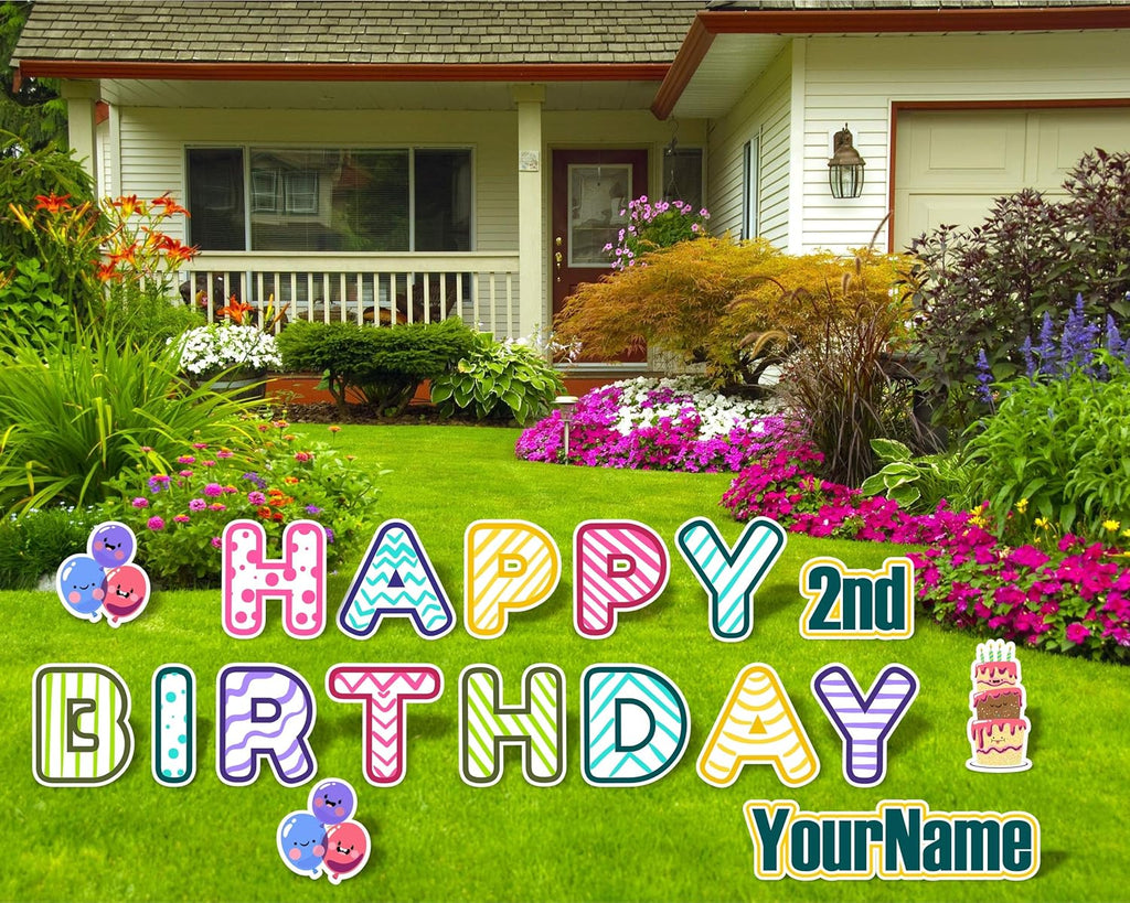 Happy Birthday Lawn Signs 13 Inch 18 Inch M912887