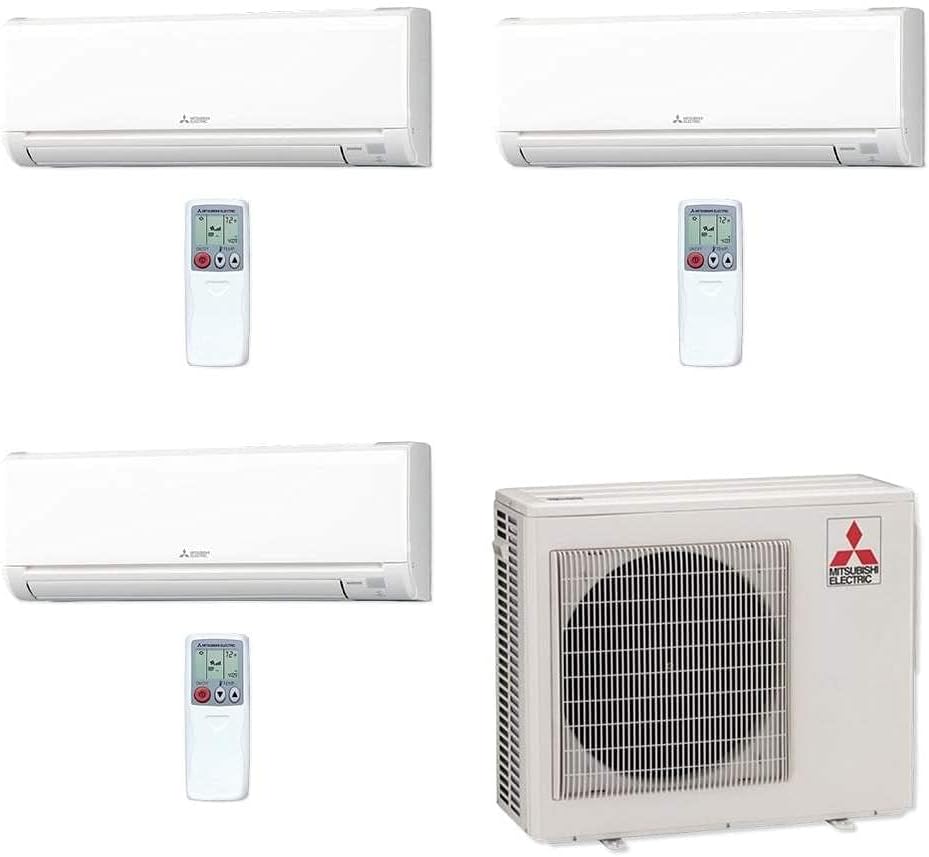 24,000BTU Multi-Split Heat Pump Outdoor Unit with 3 Wall Mount Air Conditioner T9891