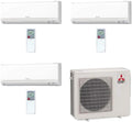 24,000BTU Multi-Split Heat Pump Outdoor Unit with 3 Wall Mount Air Conditioner T9891