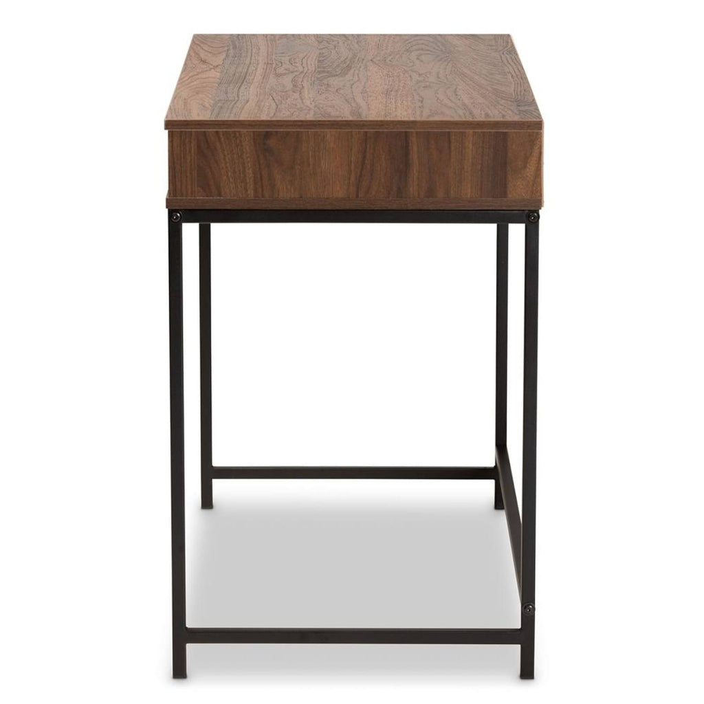 White 1-Drawer Wood and Metal Desk A969