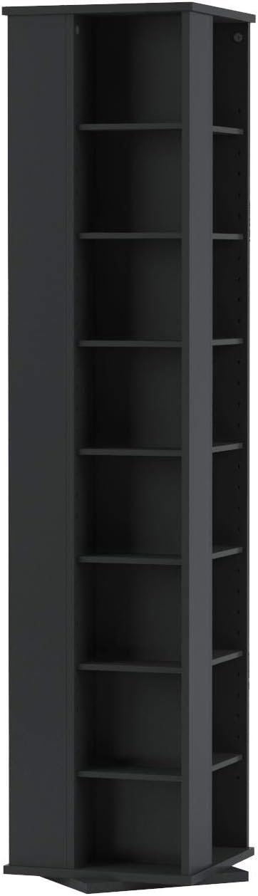 Black Spinning Tower Storage Cabinet K35665