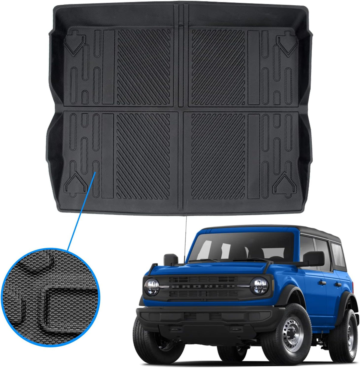 TPE All-Weather Cargo Liner Trunk Mat Pack of 2 F3027