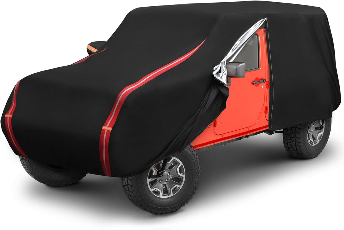 210D Oxford Cloth Car Cover for 4 Door with Windproof Straps I276