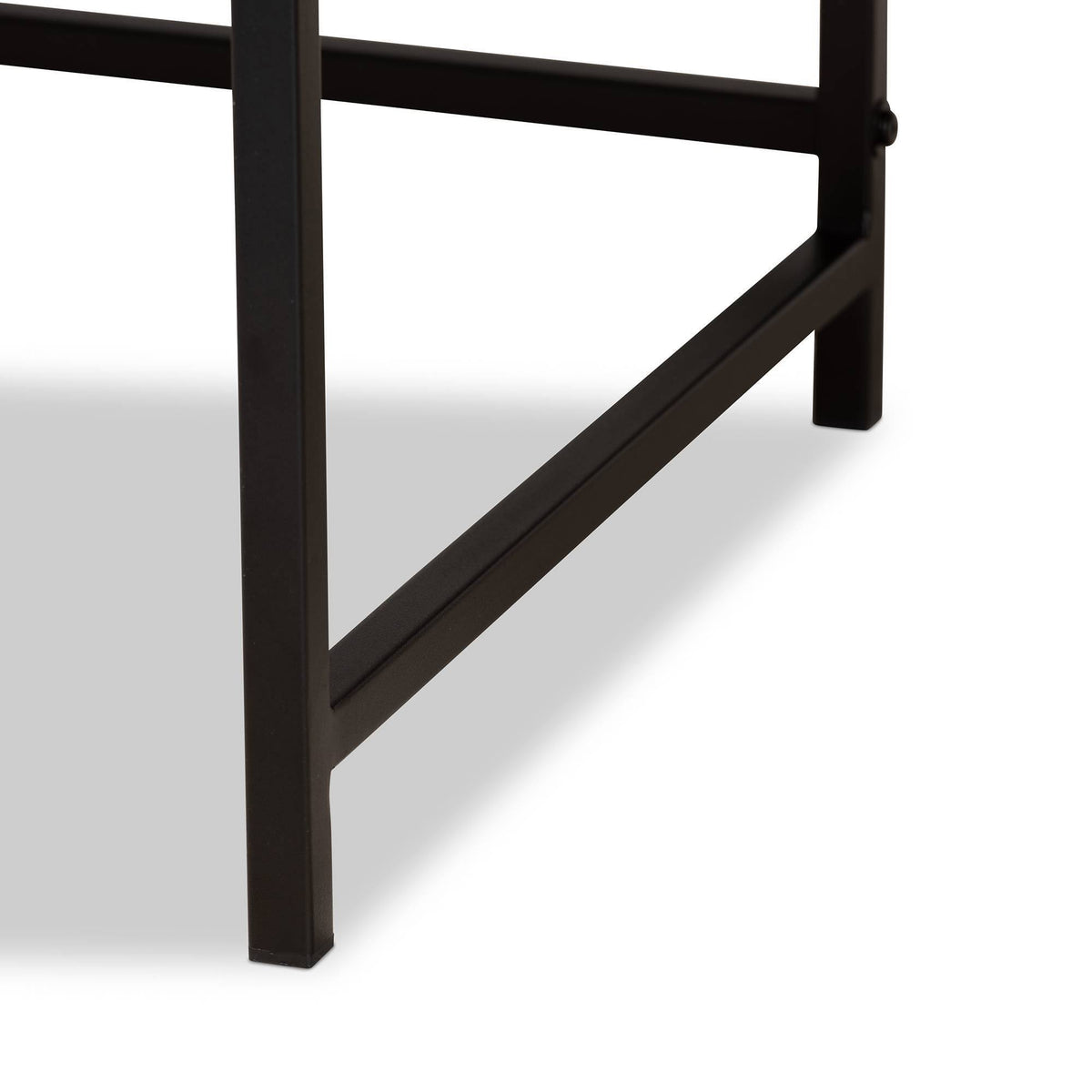 White 1-Drawer Wood and Metal Desk A969
